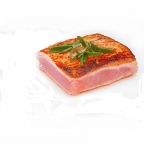 Розовый тунец с розмарином и сливовым соусом